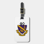 Phi Chi Theta | Kleur Crest Bagagelabel (Voorkant verticaal)