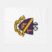 Phi Chi Theta | Kleur Crest Fleece Deken (Voorkant (Horizontaal))