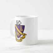 Phi Chi Theta | Kleur Crest Koffiemok (Voorkant links)