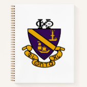 Phi Chi Theta | Kleur Crest Notitieboek (Voorkant)
