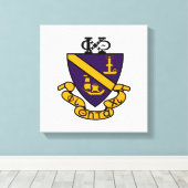 Phi Chi Theta | Kleur Wapen Canvas Afdruk (Insitu (Houten vloer))