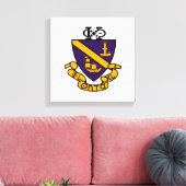 Phi Chi Theta | Kleur Wapen Canvas Afdruk (Insitu (Woonkamer))