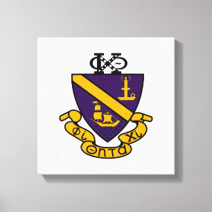 Phi Chi Theta Kleur Wapen Canvas Afdruk
