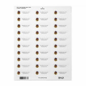Phi Chi Theta | Kleur Wapen Etiket (Full Sheet)