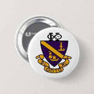 Phi Chi Theta Kleur Wapen Ronde Button 5,7 Cm