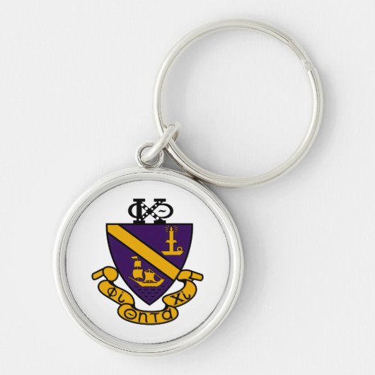 Phi Chi Theta | Kleur Wapen Sleutelhanger (Voorkant)