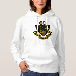 Phi Chi Theta Wapen Goud en Zwart Hoodie
