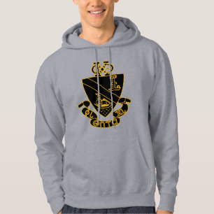 Phi Chi Theta Wapen Goud en Zwart Hoodie