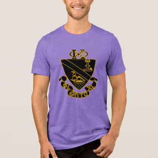Phi Chi Theta Wapen | Goud en Zwart Tri-Blend Shirt