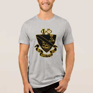 Phi Chi Theta Wapen | Goud en Zwart Tri-Blend Shirt