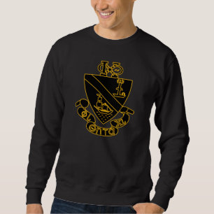 Phi Chi Theta Wapen Goud en Zwart Trui