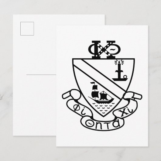 Phi Chi Theta Wapen | Z&W Briefkaart (Voorkant / Achterkant)