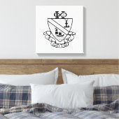 Phi Chi Theta Wapen | Z&W Canvas Afdruk (Insitu (Slaapkamer))