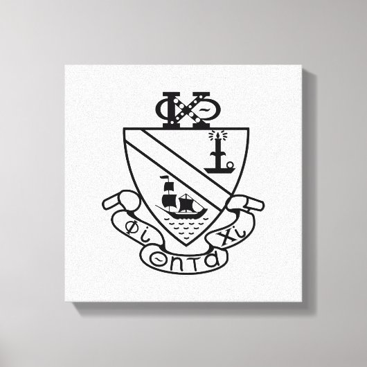 Phi Chi Theta Wapen | Z&W Canvas Afdruk (Voorkant)