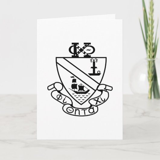 Phi Chi Theta Wapen | Z&W Kaart (Voorkant)
