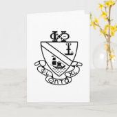 Phi Chi Theta Wapen | Z&W Kaart (Gele Bloem)