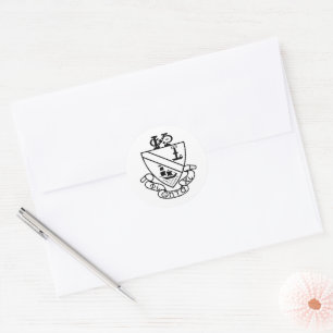 Phi Chi Theta Wapen Z&W Ronde Sticker