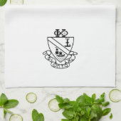 Phi Chi Theta Wapen | Z&W Theedoek (Gevouwen)