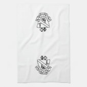 Phi Chi Theta Wapen | Z&W Theedoek (Verticaal)