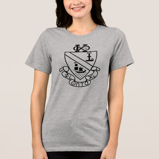 Phi Chi Theta Wapen | Z&W Tri-Blend Shirt (Voorkant)