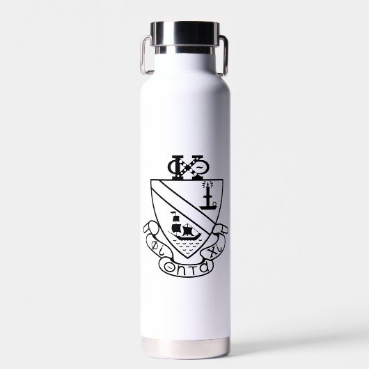 Phi Chi Theta Wapen | Z&W Waterfles (Voorkant)