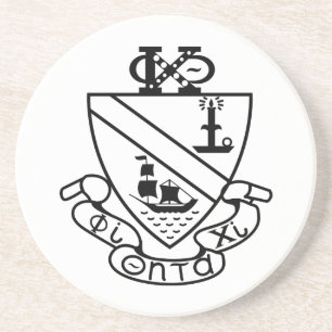Phi Chi Theta Wapen Z&W Zandsteen Onderzetter