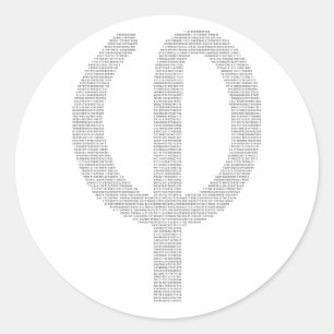Phi (Golden Ratio) Ronde Sticker
