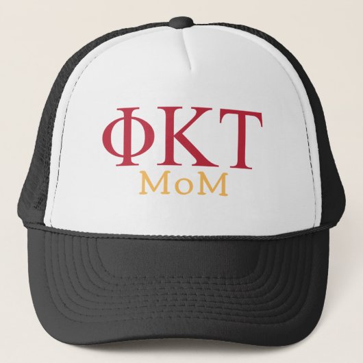 Phi Kappa Tau moeder trucker hoed Trucker Pet (Voorkant)