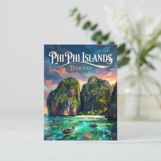 Phi Phi-eilanden Thailand Briefkaart (Staand voorkant)