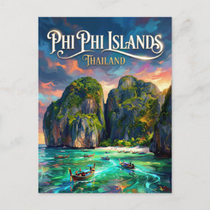Phi Phi-eilanden Thailand Briefkaart