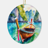 Phi Phi Island Krabi Longboat Thailand Keramisch Ornament (Links)