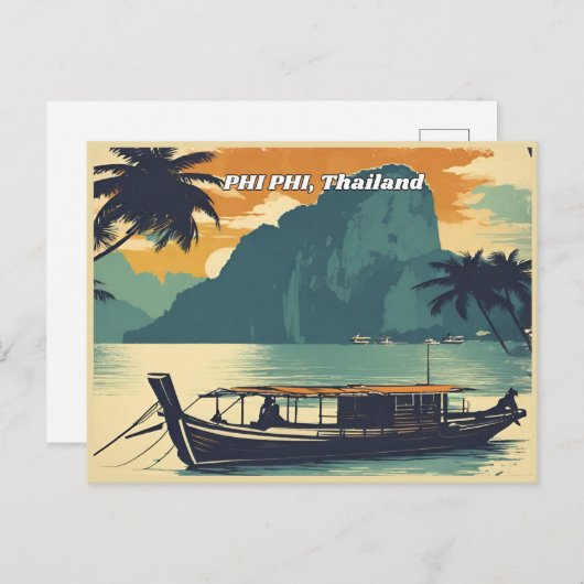 Phi Phi Thailand Briefkaart (Voorkant / Achterkant)