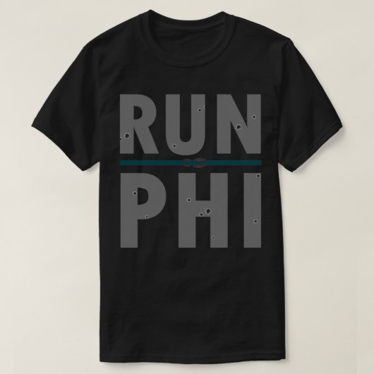 PHI-run Philadelphia Marathon Design T-shirt (Design voorkant)