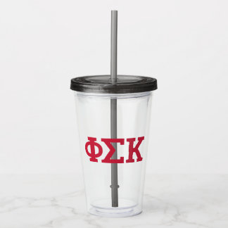 Phi Sigma Kappa Letters Acryl Drinkbeker
