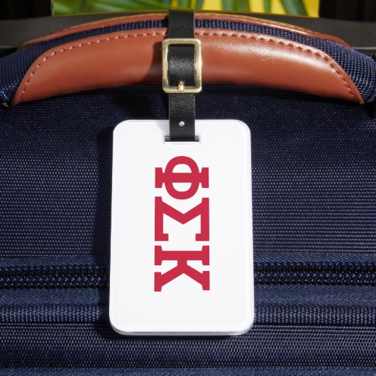 Phi Sigma Kappa Letters Bagagelabel (Voorkant Insitu 2)