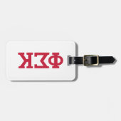 Phi Sigma Kappa Letters Bagagelabel (Voorkant horizontaal)