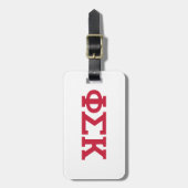 Phi Sigma Kappa Letters Bagagelabel (Voorkant verticaal)