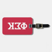 Phi Sigma Kappa Letters Bagagelabel (Voorkant horizontaal)