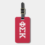Phi Sigma Kappa Letters Bagagelabel (Voorkant verticaal)