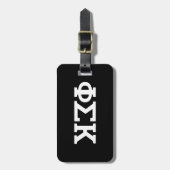 Phi Sigma Kappa Letters Bagagelabel (Voorkant verticaal)