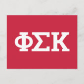 Phi Sigma Kappa Letters Briefkaart (Voorkant)
