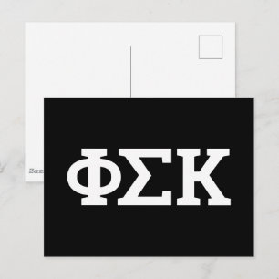 Phi Sigma Kappa Letters Briefkaart
