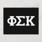 Phi Sigma Kappa Letters Briefkaart (Voorkant)