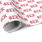 Phi Sigma Kappa Letters Cadeaupapier (Rol Hoek)