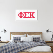 Phi Sigma Kappa Letters Canvas Afdruk (Insitu (Slaapkamer))