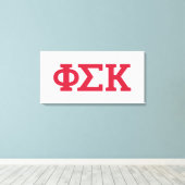 Phi Sigma Kappa Letters Canvas Afdruk (Insitu (Houten vloer))