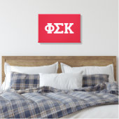 Phi Sigma Kappa Letters Canvas Afdruk (Insitu (Slaapkamer))