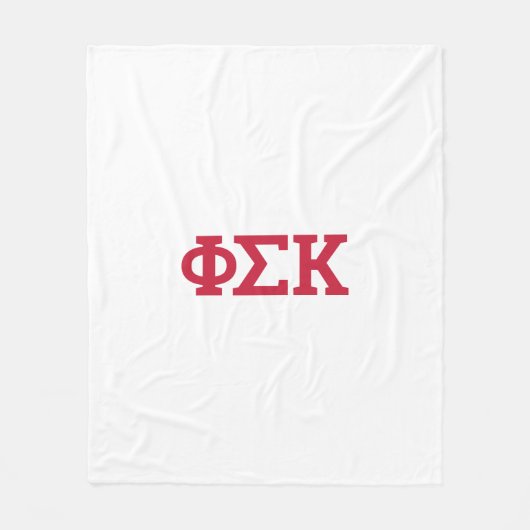Phi Sigma Kappa Letters Fleece Deken (Voorkant)
