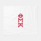 Phi Sigma Kappa Letters Fleece Deken (Voorkant (Horizontaal))