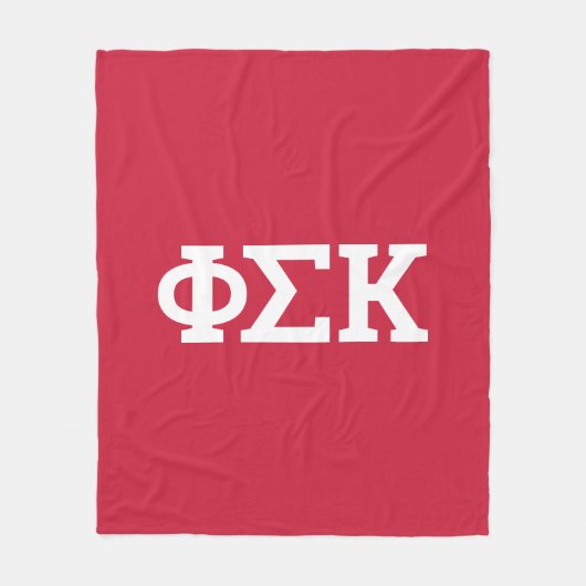 Phi Sigma Kappa Letters Fleece Deken (Voorkant)